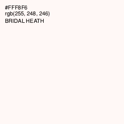 #FFF8F6 - Bridal Heath Color Image